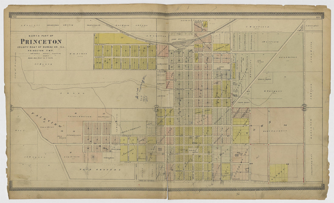 Image 34 of 20th Century Atlas of Bureau County, Illinois from 20th Century Atlas of Bureau County, Illinois : Containing Maps of Villages, Cities and Townships of the County, of the State, United States and World 1905 by Relic Map Company