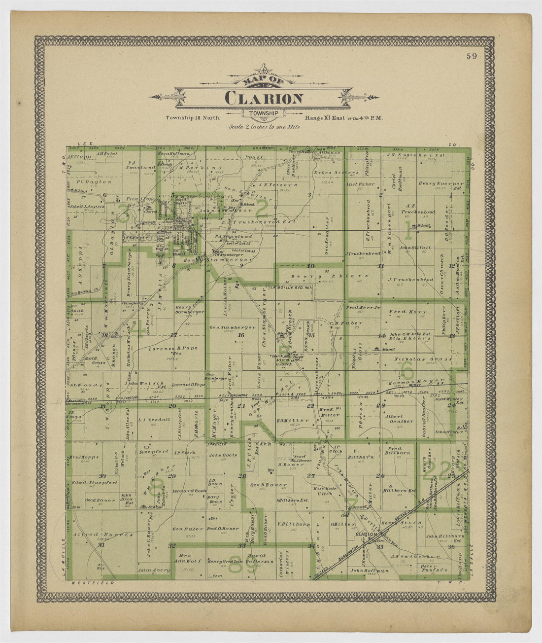Image 33 of 20th Century Atlas of Bureau County, Illinois from 20th Century Atlas of Bureau County, Illinois : Containing Maps of Villages, Cities and Townships of the County, of the State, United States and World 1905 by Relic Map Company