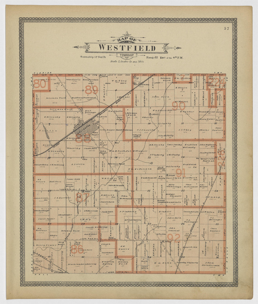 Image 32 of 20th Century Atlas of Bureau County, Illinois from 20th Century Atlas of Bureau County, Illinois : Containing Maps of Villages, Cities and Townships of the County, of the State, United States and World 1905 by Relic Map Company