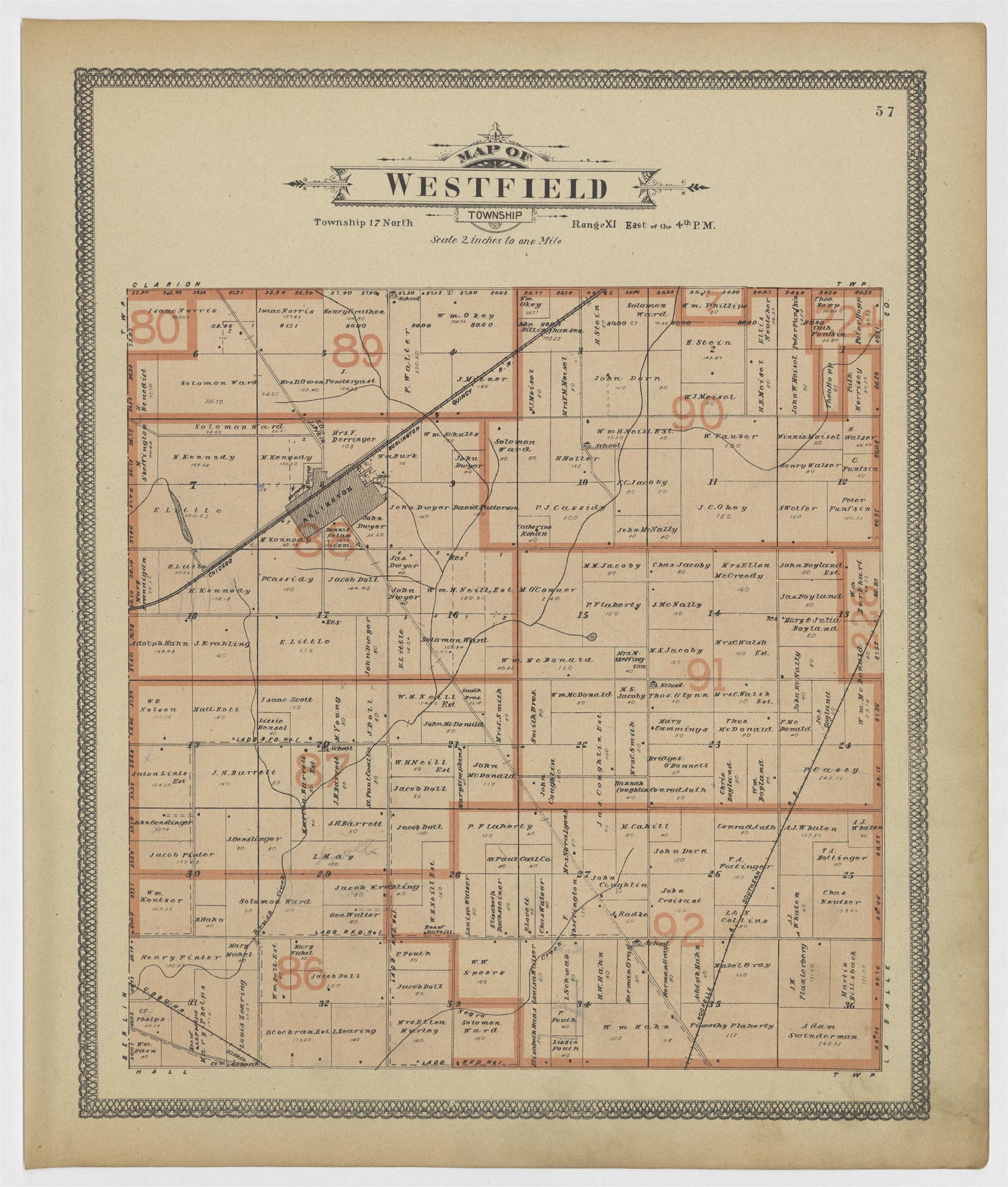 Image 32 of 20th Century Atlas of Bureau County, Illinois from 20th Century Atlas of Bureau County, Illinois : Containing Maps of Villages, Cities and Townships of the County, of the State, United States and World 1905 by Relic Map Company
