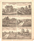 Farm Residences from an Illustrated Historical Atlas Map of Randolph County, Ills. : Carefully Compiled from Personal Examinations and Surveys 1875 by Relic Map Company