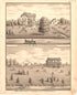 Farm Residence of Hugh Matthews and Linden Farm, Property of S.W. Lessley from an Illustrated Historical Atlas Map of Randolph County, Ills. : Carefully Compiled from Personal Examinations and Surveys 1875 by Relic Map Company