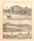 Residence of Dr. Beattie and Miller Place from an Illustrated Historical Atlas Map of Randolph County, Ills. : Carefully Compiled from Personal Examinations and Surveys 1875 by Relic Map Company
