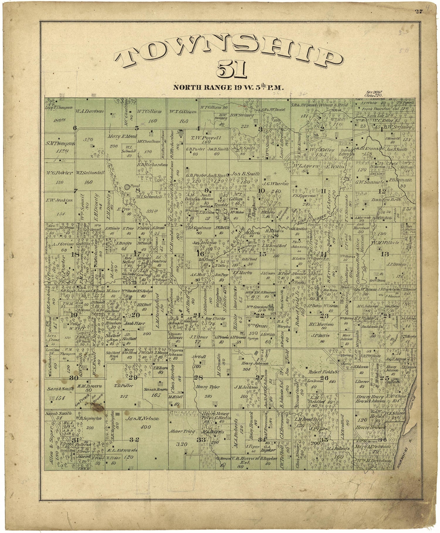 This old map of Missouri, Saline County,  was created by Missouri Publishing Co in 1876