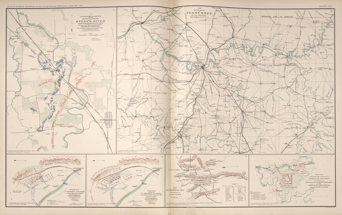 Map of Tennessee; Stone&