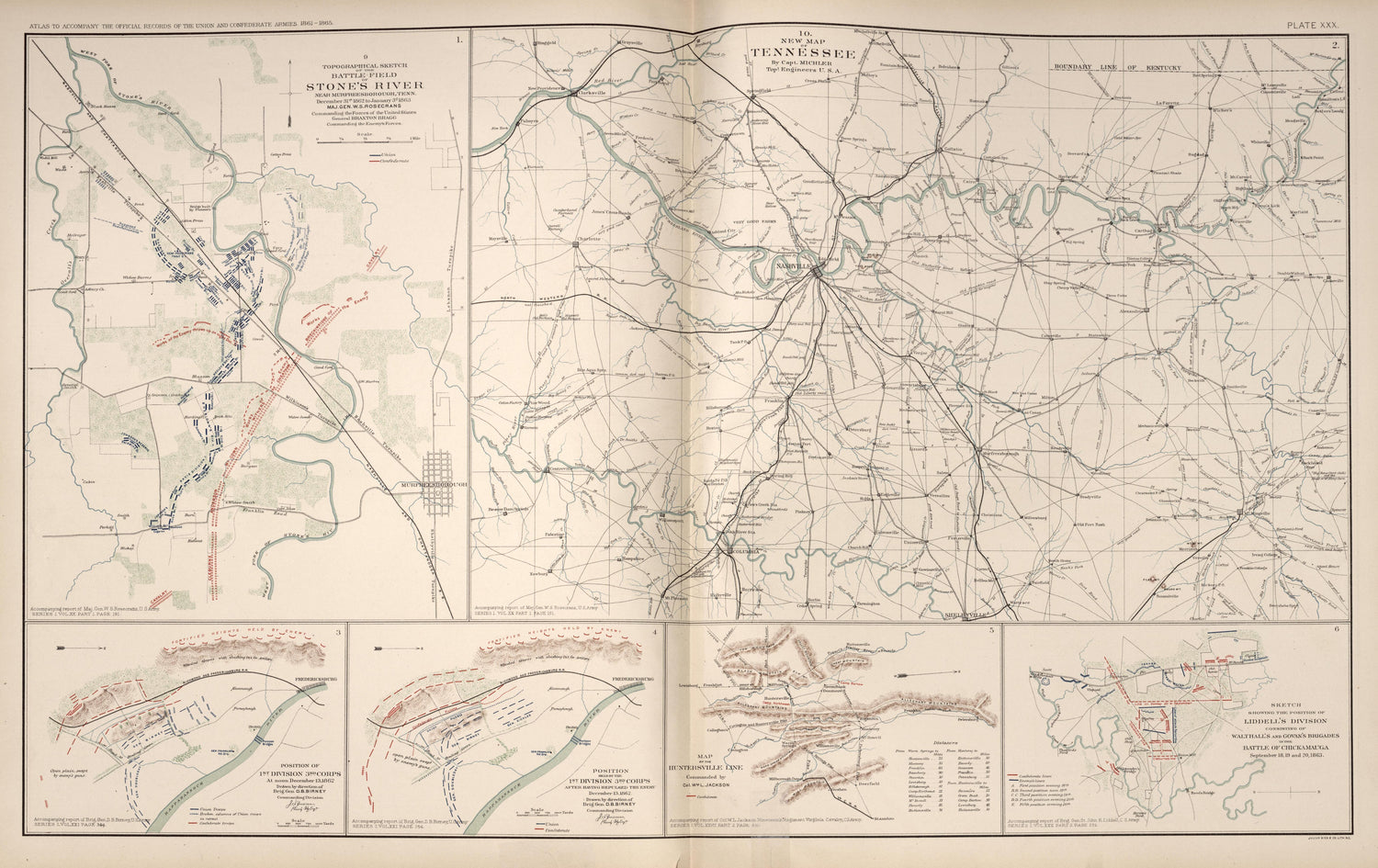 Map of Tennessee; Stone&
