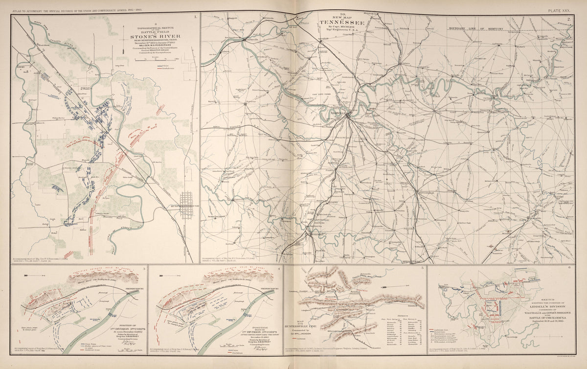 Map of Tennessee; Stone&