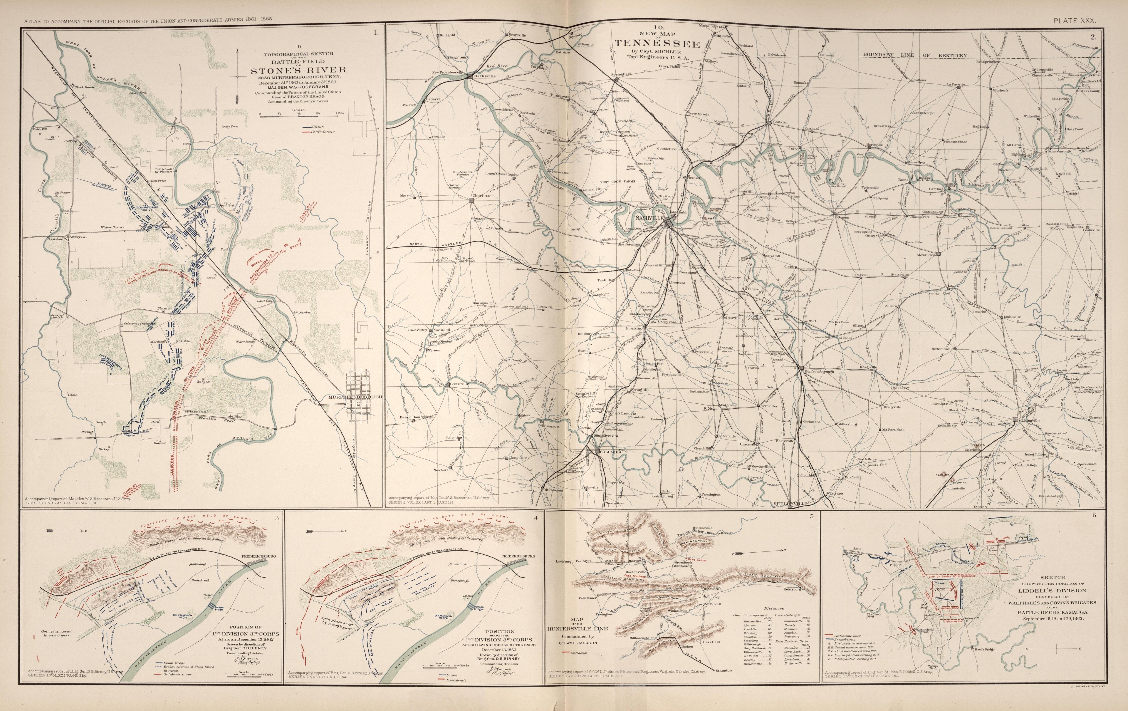 Map of Tennessee; Stone&