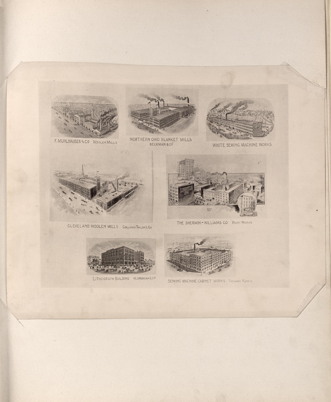 Views of Mills and Other Industrial Buildings from Atlas of the War of the Rebellion Giving Union and Confederate Armies by Actual Surveys by the Union and Confederate Engineers, and Approved by the Officers In Command, of All the Maps … 1892 by Relic Map Company