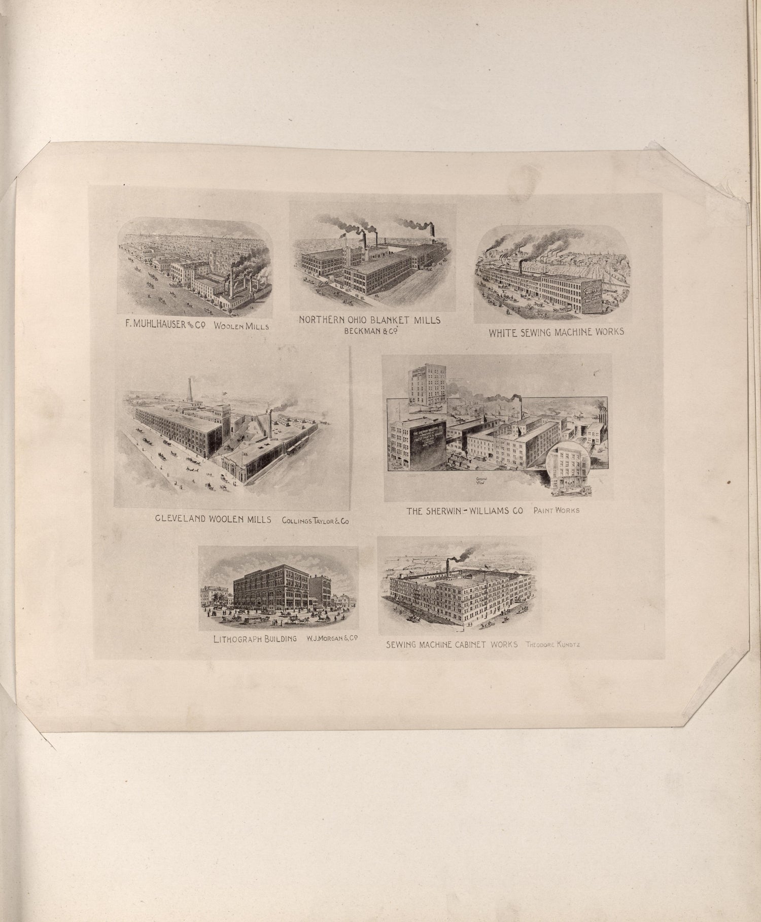Views of Mills and Other Industrial Buildings from Atlas of the War of the Rebellion Giving Union and Confederate Armies by Actual Surveys by the Union and Confederate Engineers, and Approved by the Officers In Command, of All the Maps … 1892 by Relic Map Company