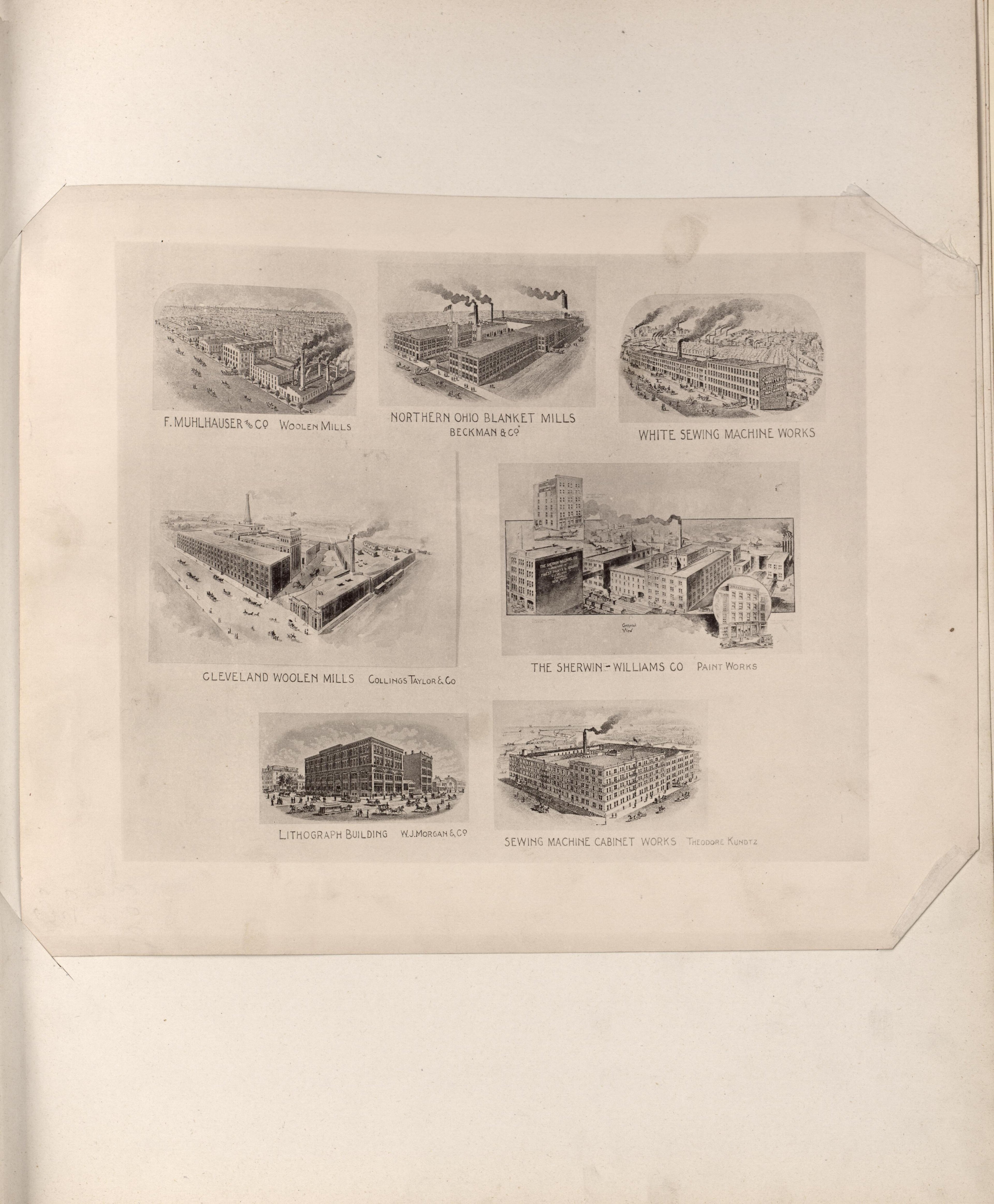 Views of Mills and Other Industrial Buildings from Atlas of the War of the Rebellion Giving Union and Confederate Armies by Actual Surveys by the Union and Confederate Engineers, and Approved by the Officers In Command, of All the Maps … 1892 by Relic Map Company