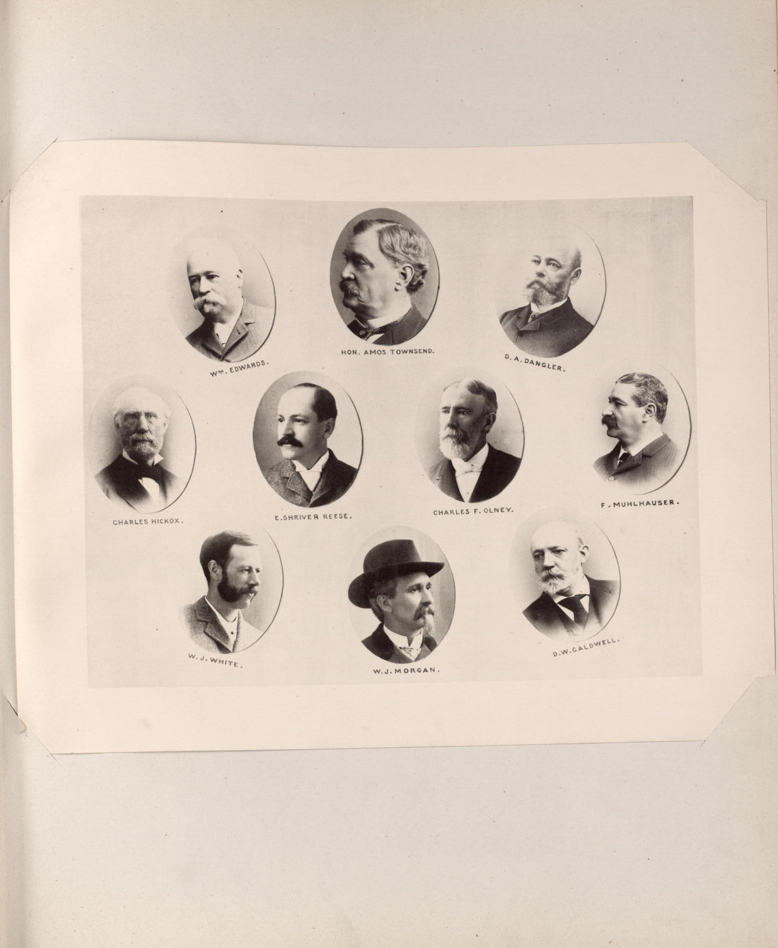 Portraits of Men from Atlas of the War of the Rebellion Giving Union and Confederate Armies by Actual Surveys by the Union and Confederate Engineers, and Approved by the Officers In Command, of All the Maps … 1892 by Relic Map Company