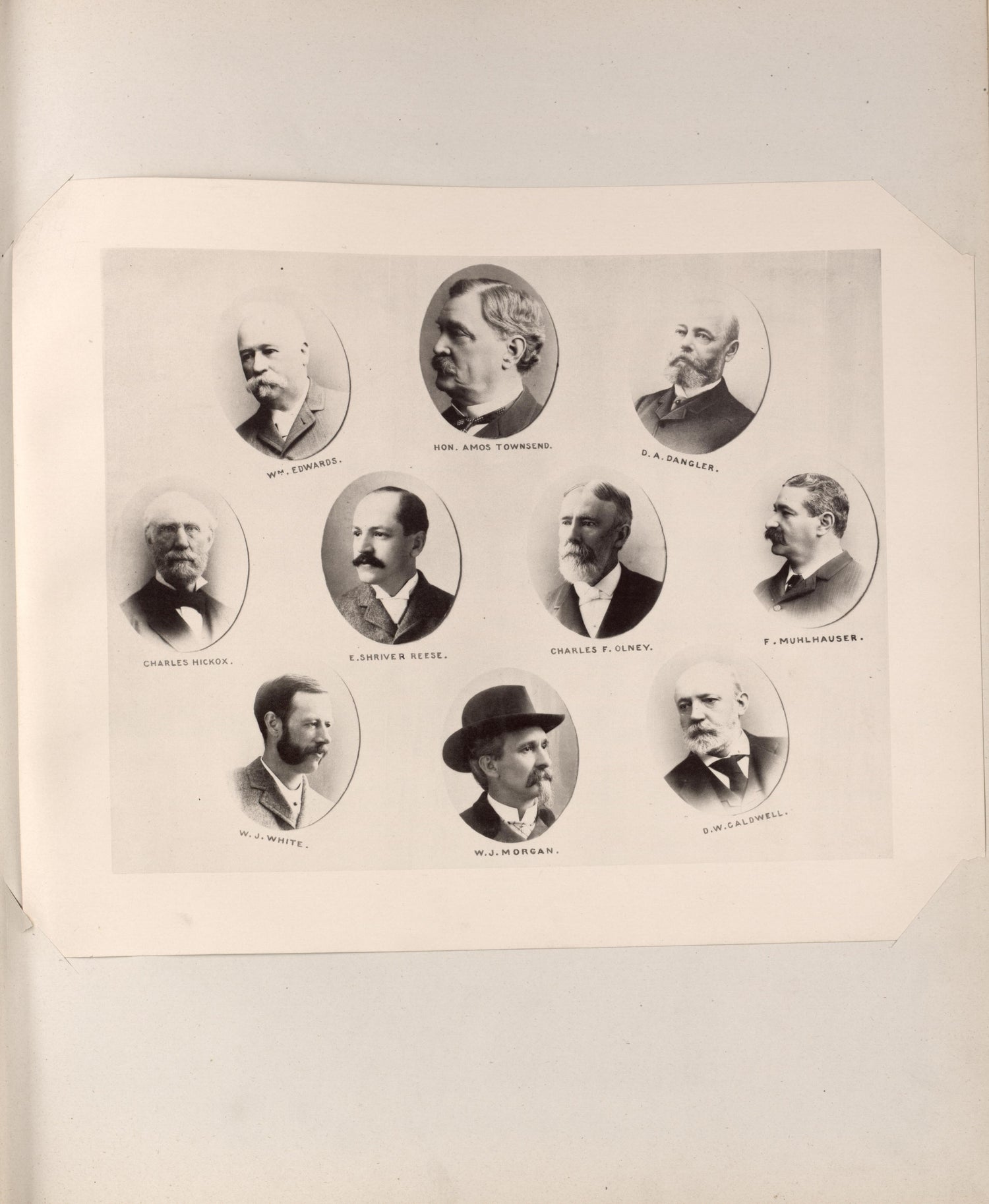 Portraits of Men from Atlas of the War of the Rebellion Giving Union and Confederate Armies by Actual Surveys by the Union and Confederate Engineers, and Approved by the Officers In Command, of All the Maps … 1892 by Relic Map Company
