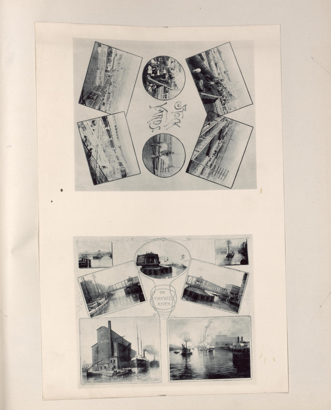 Views of Bridges and Piers On the Chicago River and Stock Yards from Atlas of the War of the Rebellion Giving Union and Confederate Armies by Actual Surveys by the Union and Confederate Engineers, and Approved by the Officers In Command, of All the Ma... by Relic Map Company