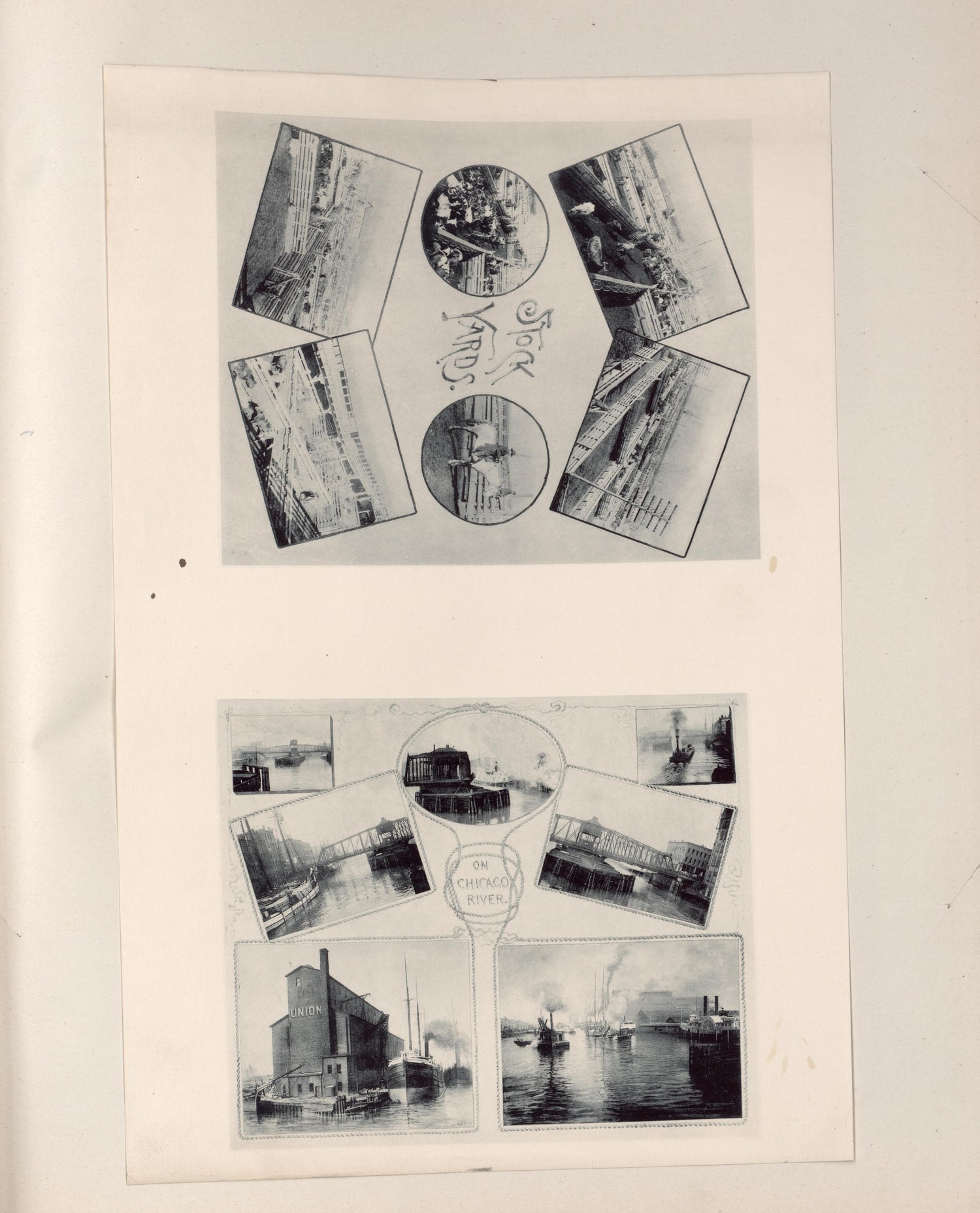 Views of Bridges and Piers On the Chicago River and Stock Yards from Atlas of the War of the Rebellion Giving Union and Confederate Armies by Actual Surveys by the Union and Confederate Engineers, and Approved by the Officers In Command, of All the Ma... by Relic Map Company
