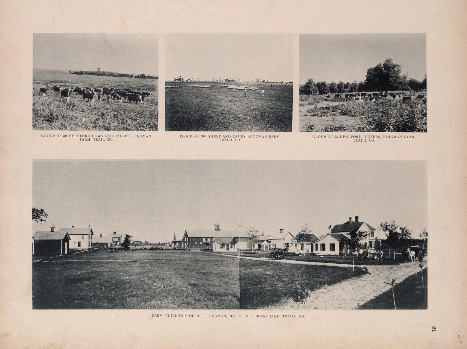 Views of East Blanchard from Illustrated Historical Atlas of Traill and Steele Counties, North Dakota 1892 by Relic Map Company