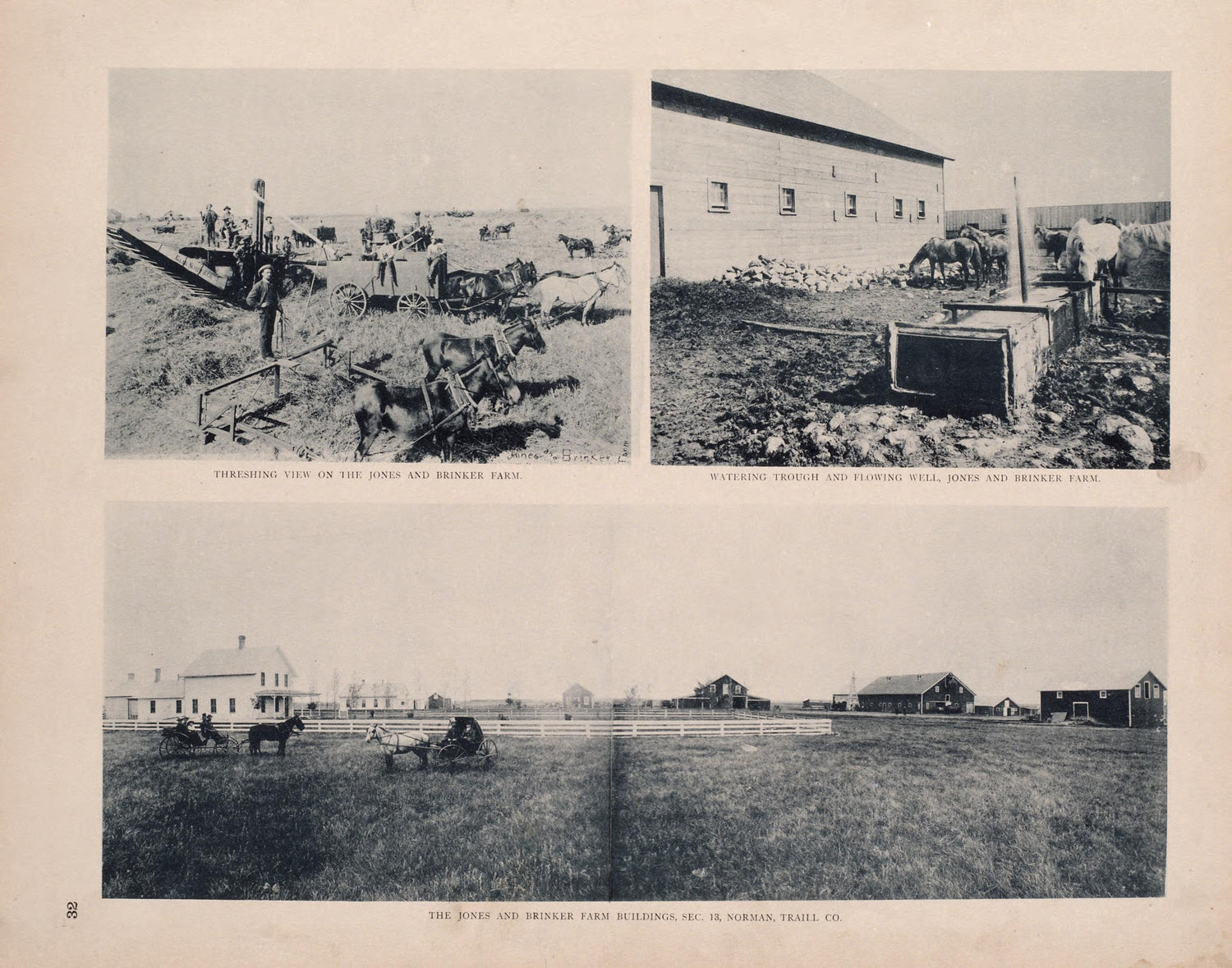 Views of Norman from Illustrated Historical Atlas of Traill and Steele Counties, North Dakota 1892 by Relic Map Company