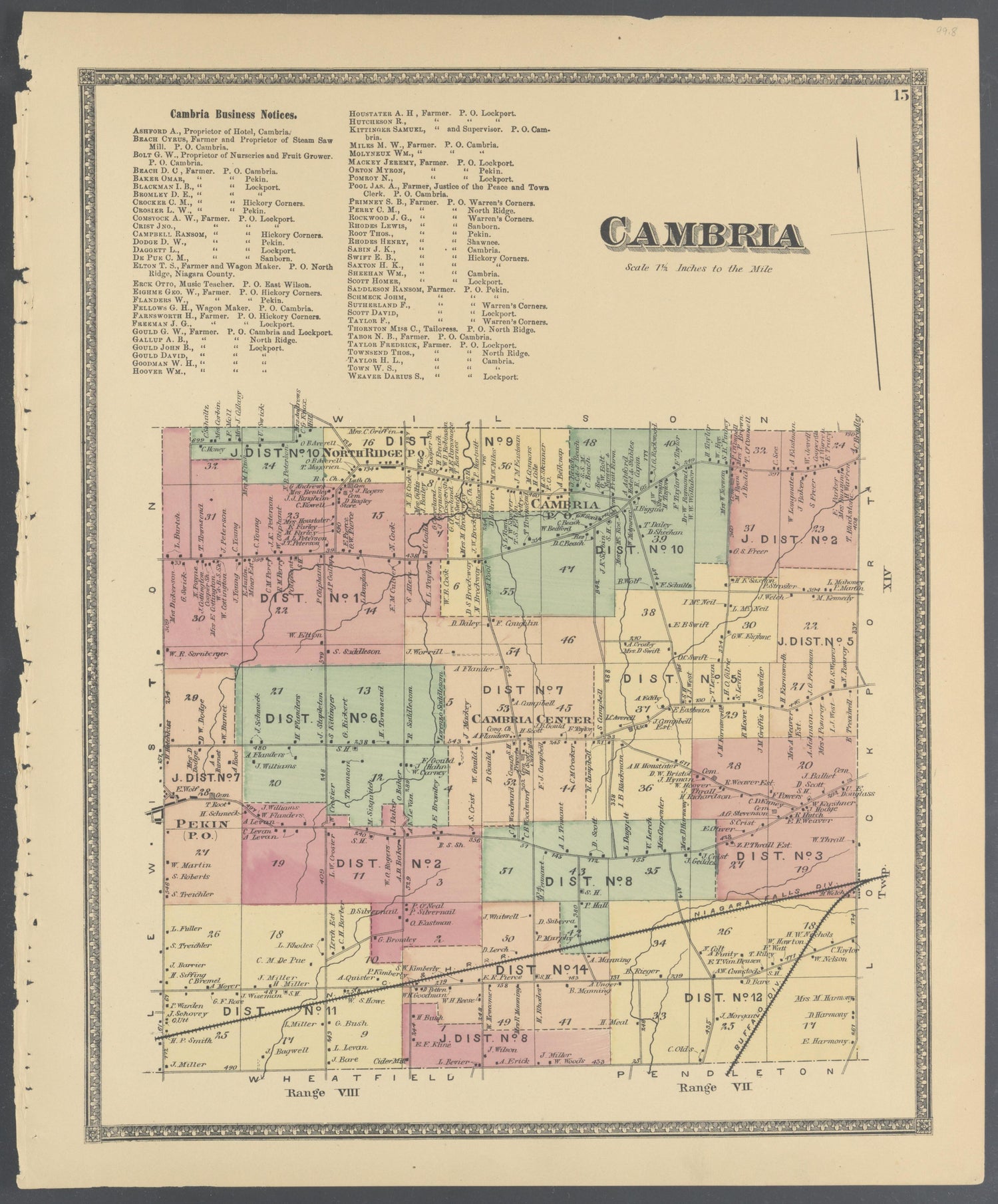 Image 10 of Atlas of Niagara and Orleans Counties, New York from Atlas of Niagara and Orleans Counties, New York : from Actual Surveys and Official Records 1875 by Relic Map Company