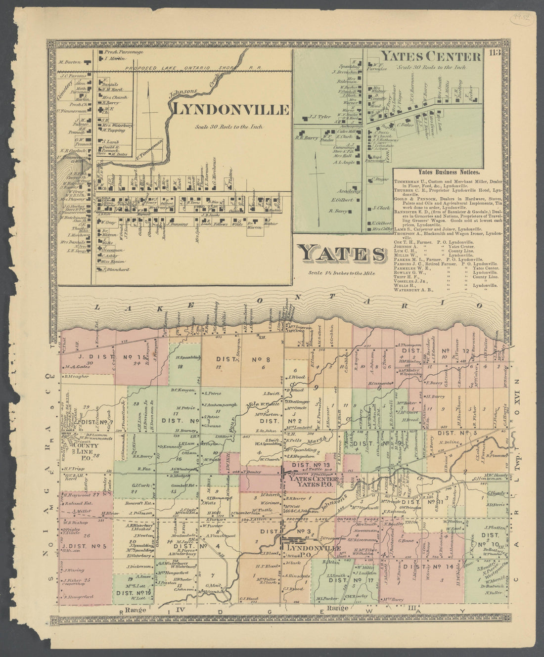 Image 54 of Atlas of Niagara and Orleans Counties, New York from Atlas of Niagara and Orleans Counties, New York : from Actual Surveys and Official Records 1875 by Relic Map Company