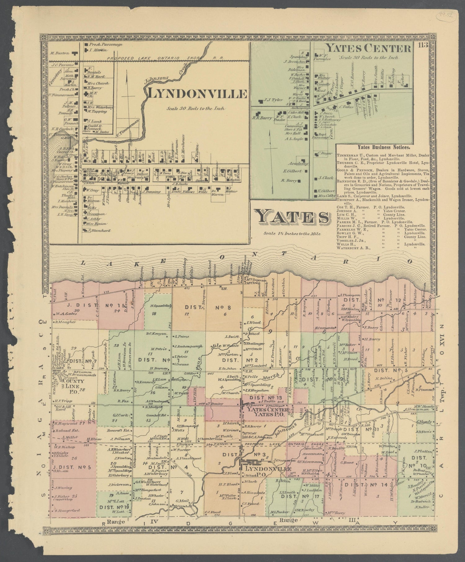 Image 54 of Atlas of Niagara and Orleans Counties, New York from Atlas of Niagara and Orleans Counties, New York : from Actual Surveys and Official Records 1875 by Relic Map Company