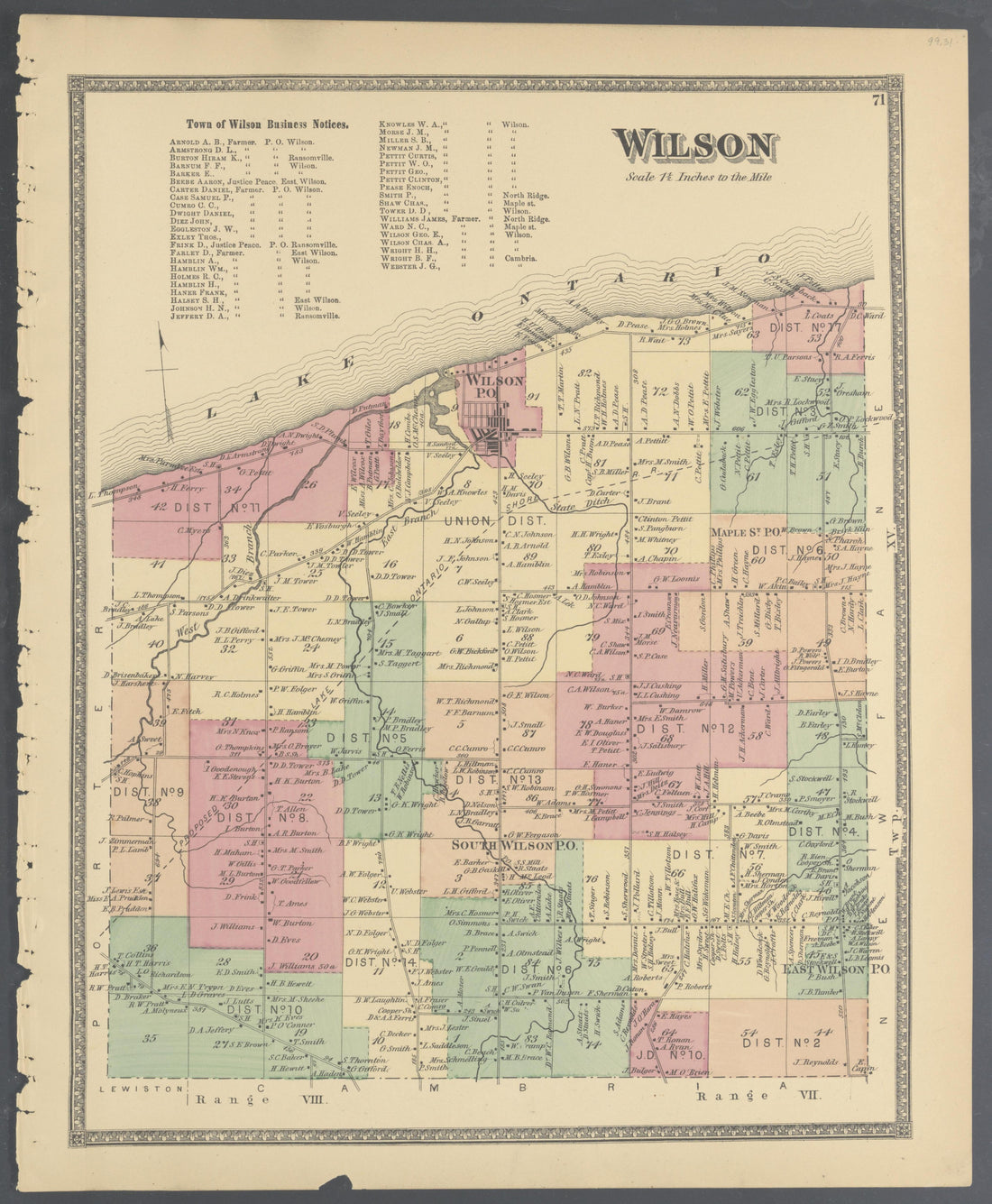 Image 33 of Atlas of Niagara and Orleans Counties, New York from Atlas of Niagara and Orleans Counties, New York : from Actual Surveys and Official Records 1875 by Relic Map Company