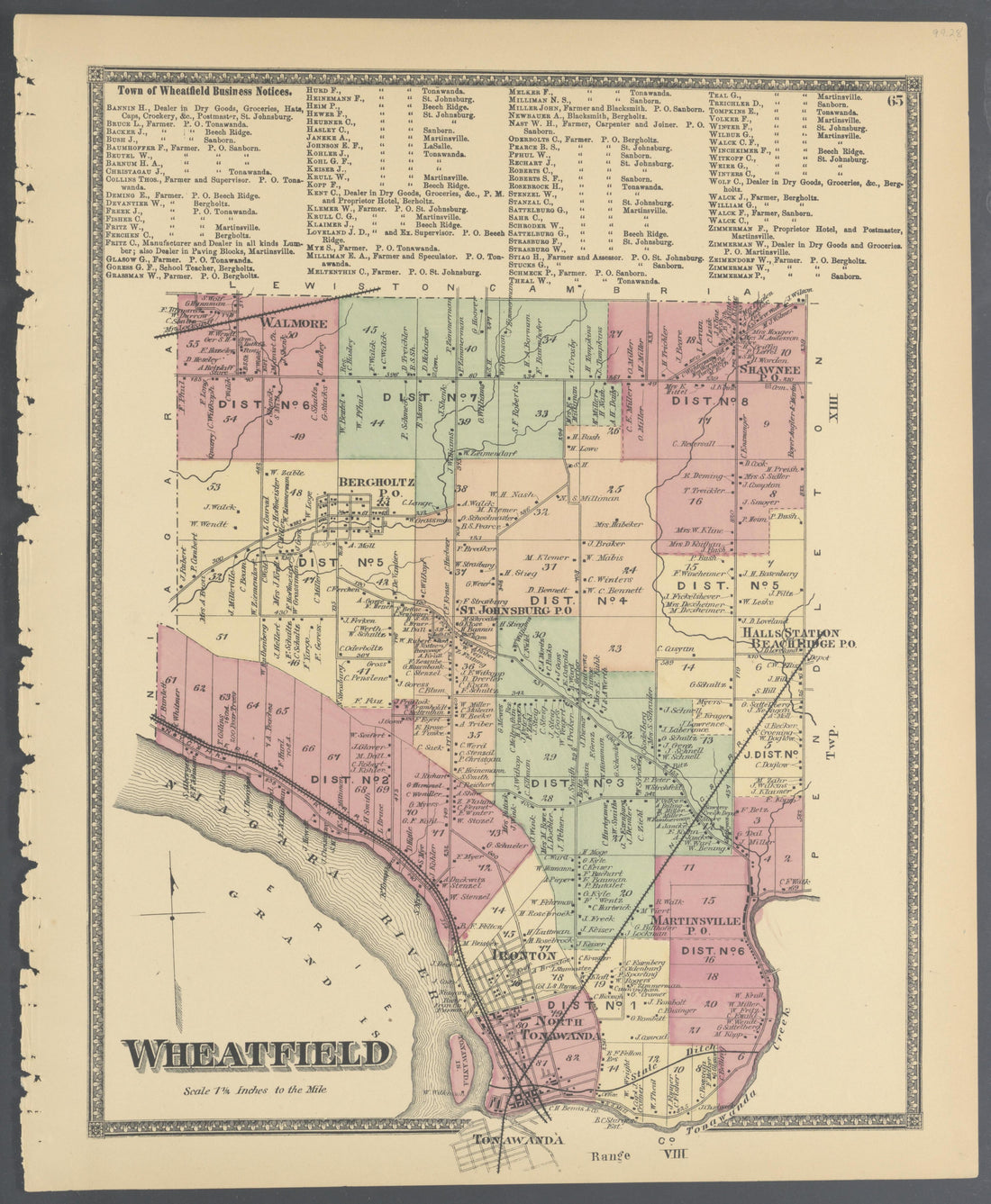 Image 30 of Atlas of Niagara and Orleans Counties, New York from Atlas of Niagara and Orleans Counties, New York : from Actual Surveys and Official Records 1875 by Relic Map Company