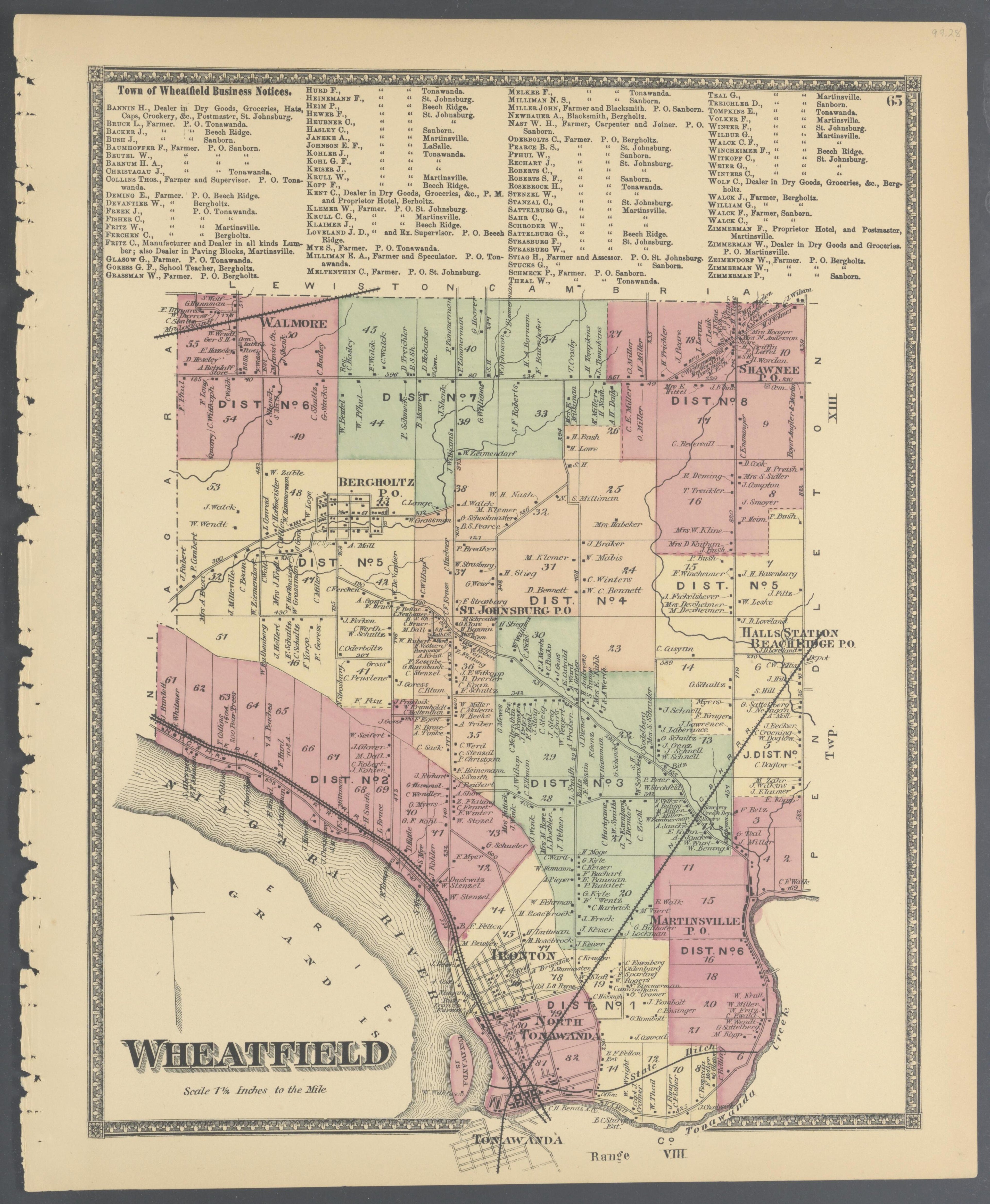 Image 30 of Atlas of Niagara and Orleans Counties, New York from Atlas of Niagara and Orleans Counties, New York : from Actual Surveys and Official Records 1875 by Relic Map Company