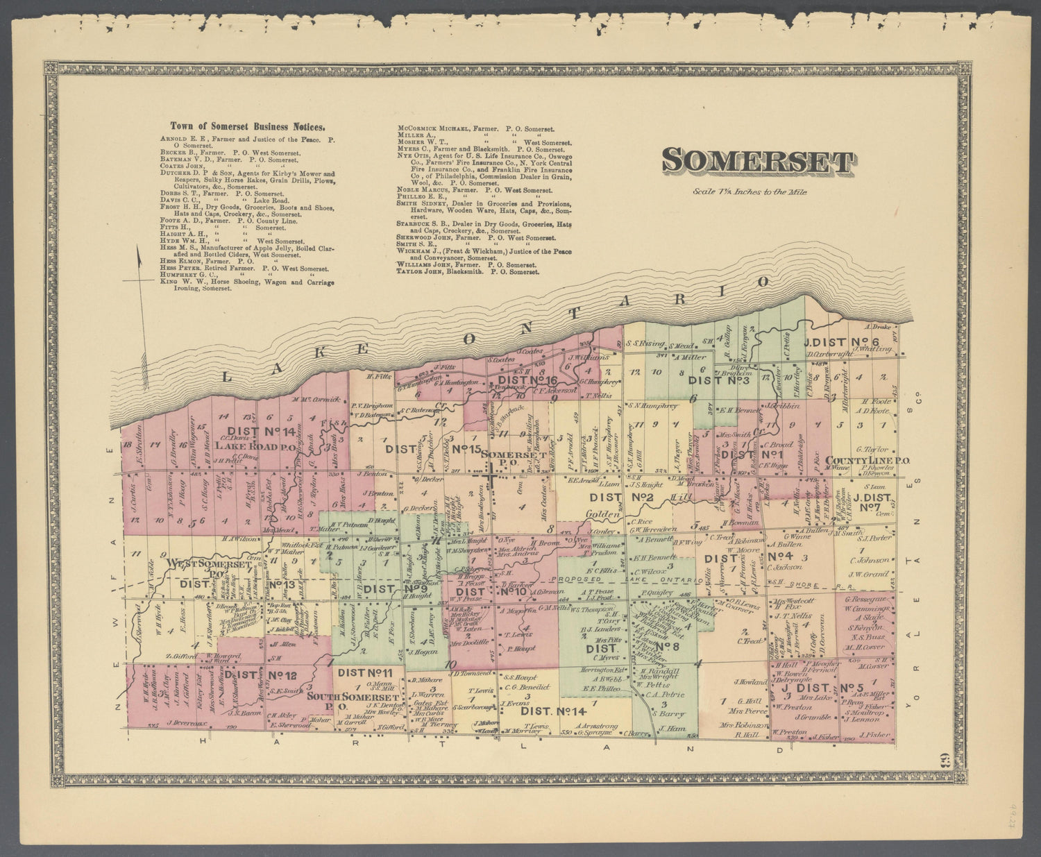 Image 29 of Atlas of Niagara and Orleans Counties, New York from Atlas of Niagara and Orleans Counties, New York : from Actual Surveys and Official Records 1875 by Relic Map Company