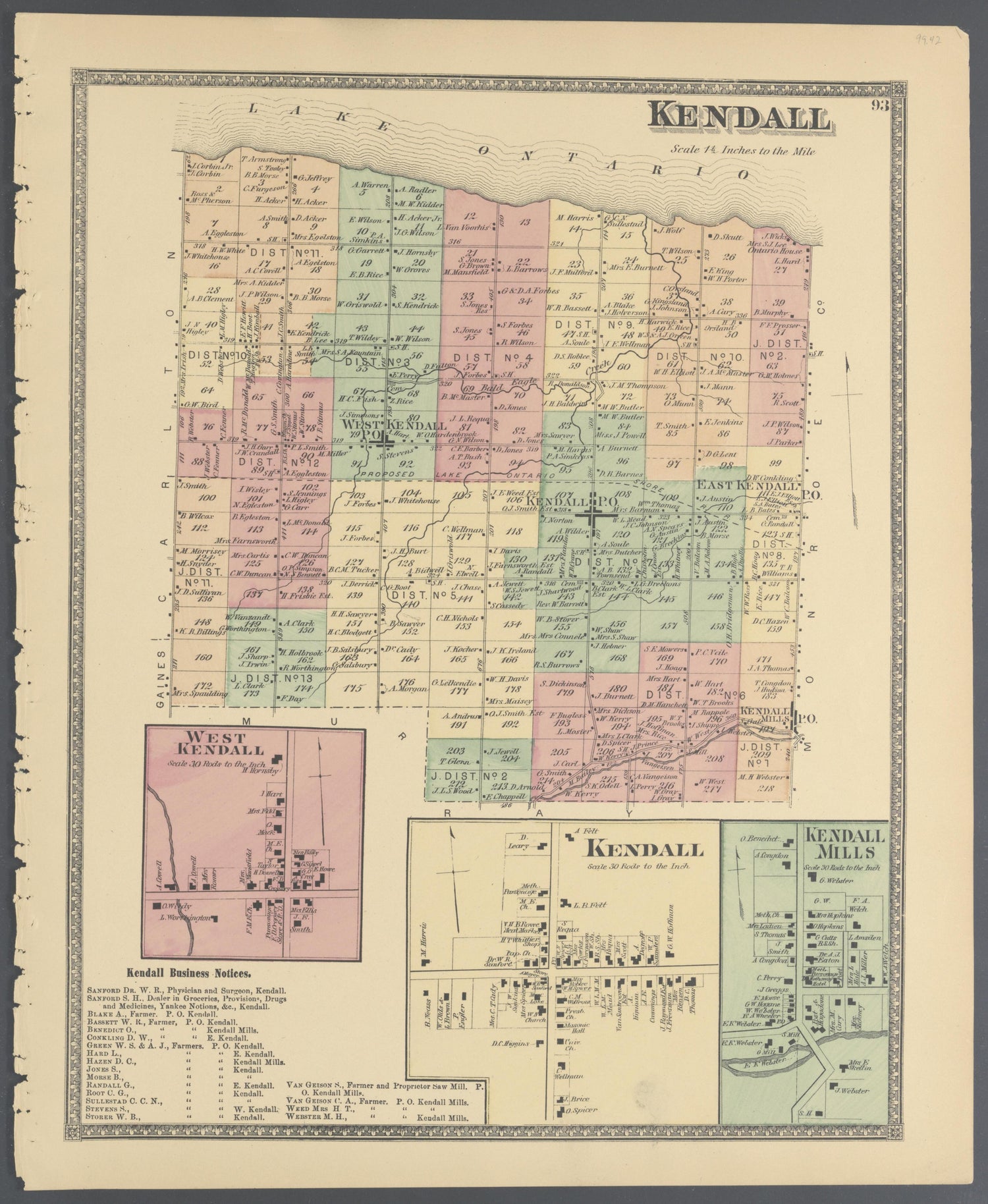 Image 44 of Atlas of Niagara and Orleans Counties, New York from Atlas of Niagara and Orleans Counties, New York : from Actual Surveys and Official Records 1875 by Relic Map Company