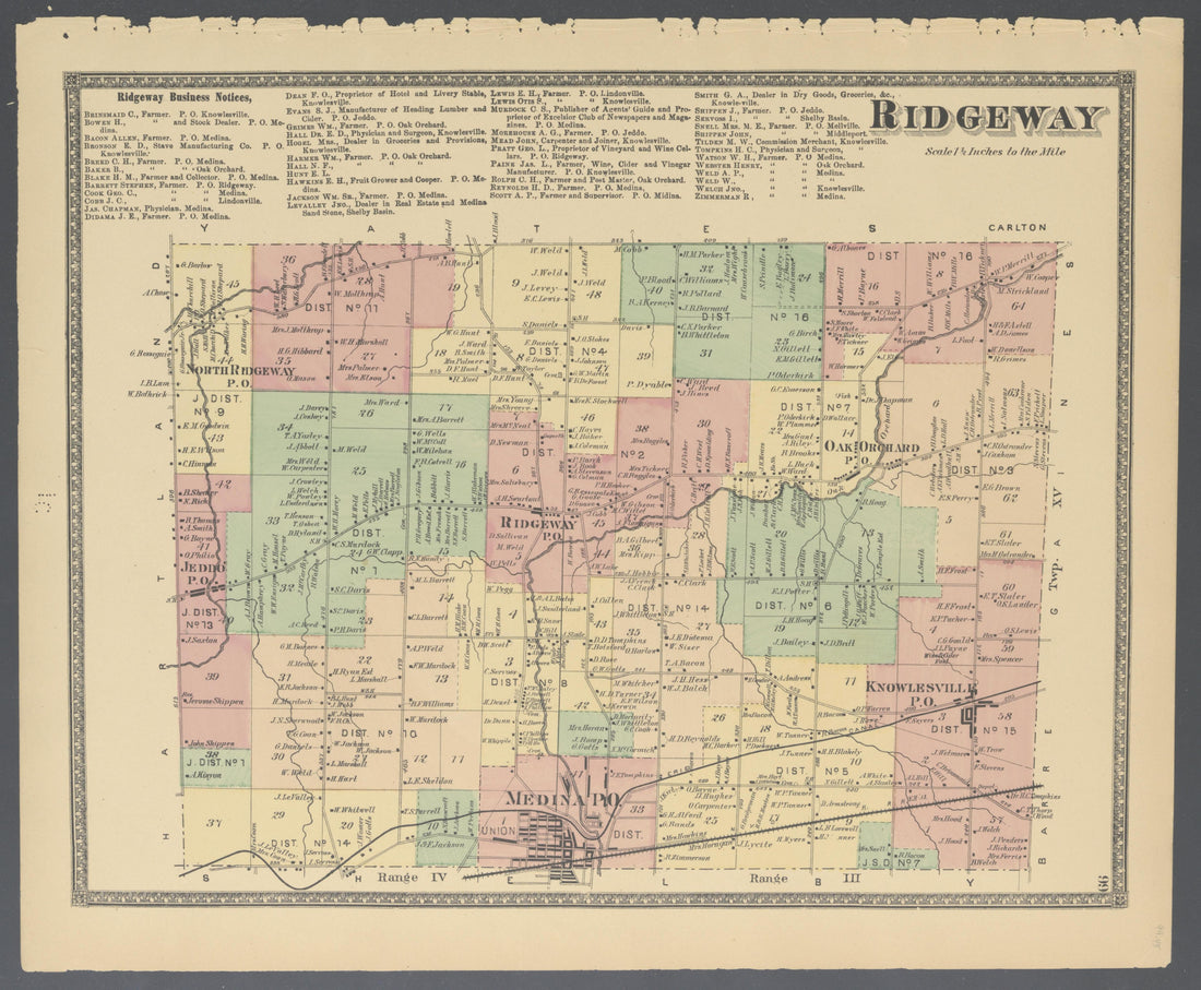 Image 47 of Atlas of Niagara and Orleans Counties, New York from Atlas of Niagara and Orleans Counties, New York : from Actual Surveys and Official Records 1875 by Relic Map Company