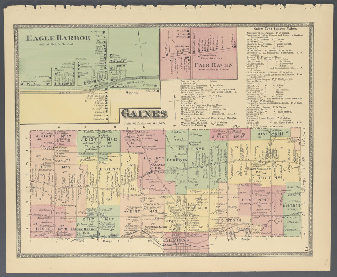 Image 43 of Atlas of Niagara and Orleans Counties, New York from Atlas of Niagara and Orleans Counties, New York : from Actual Surveys and Official Records 1875 by Relic Map Company