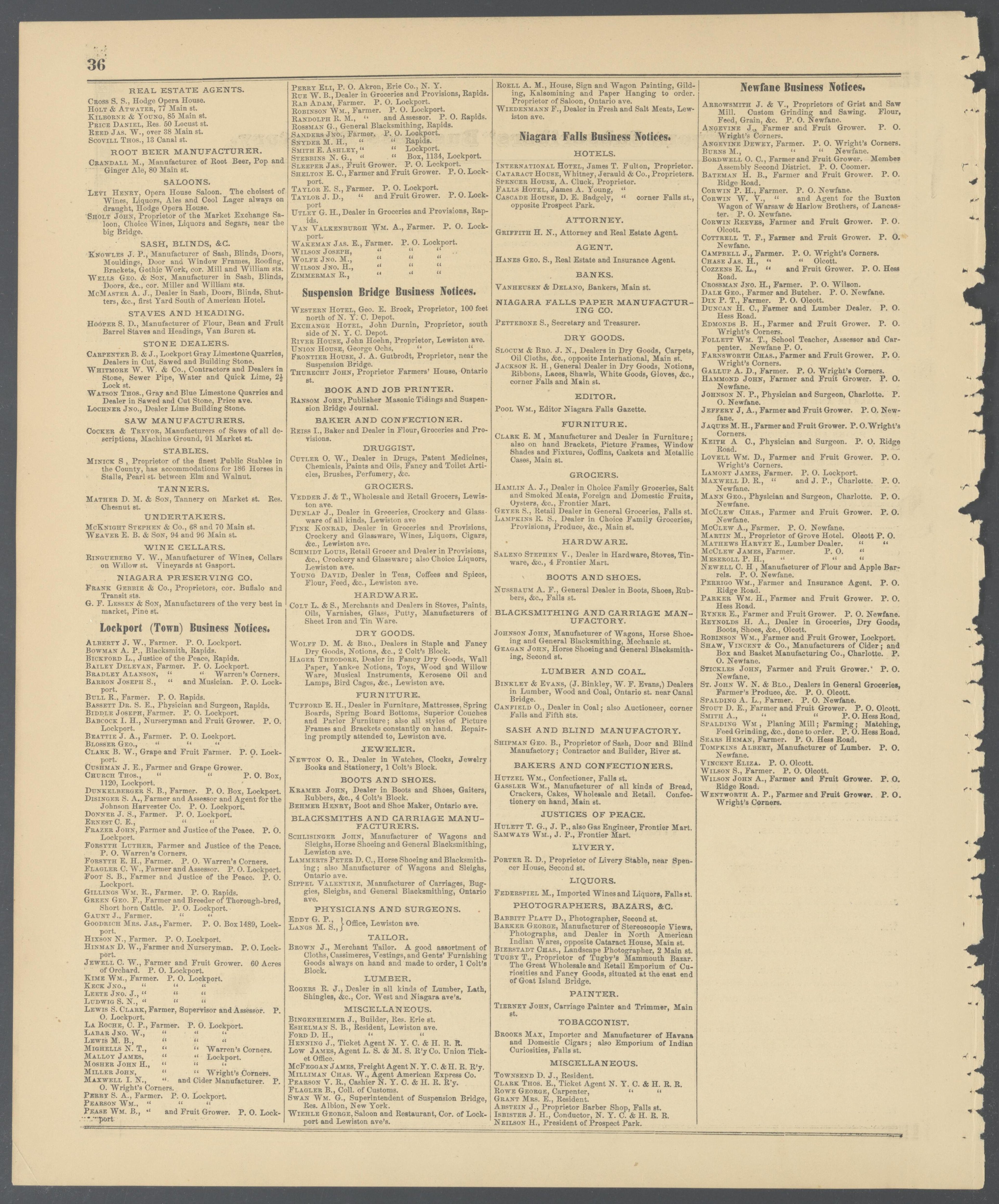 Image 20 of Atlas of Niagara and Orleans Counties, New York from Atlas of Niagara and Orleans Counties, New York : from Actual Surveys and Official Records 1875 by Relic Map Company