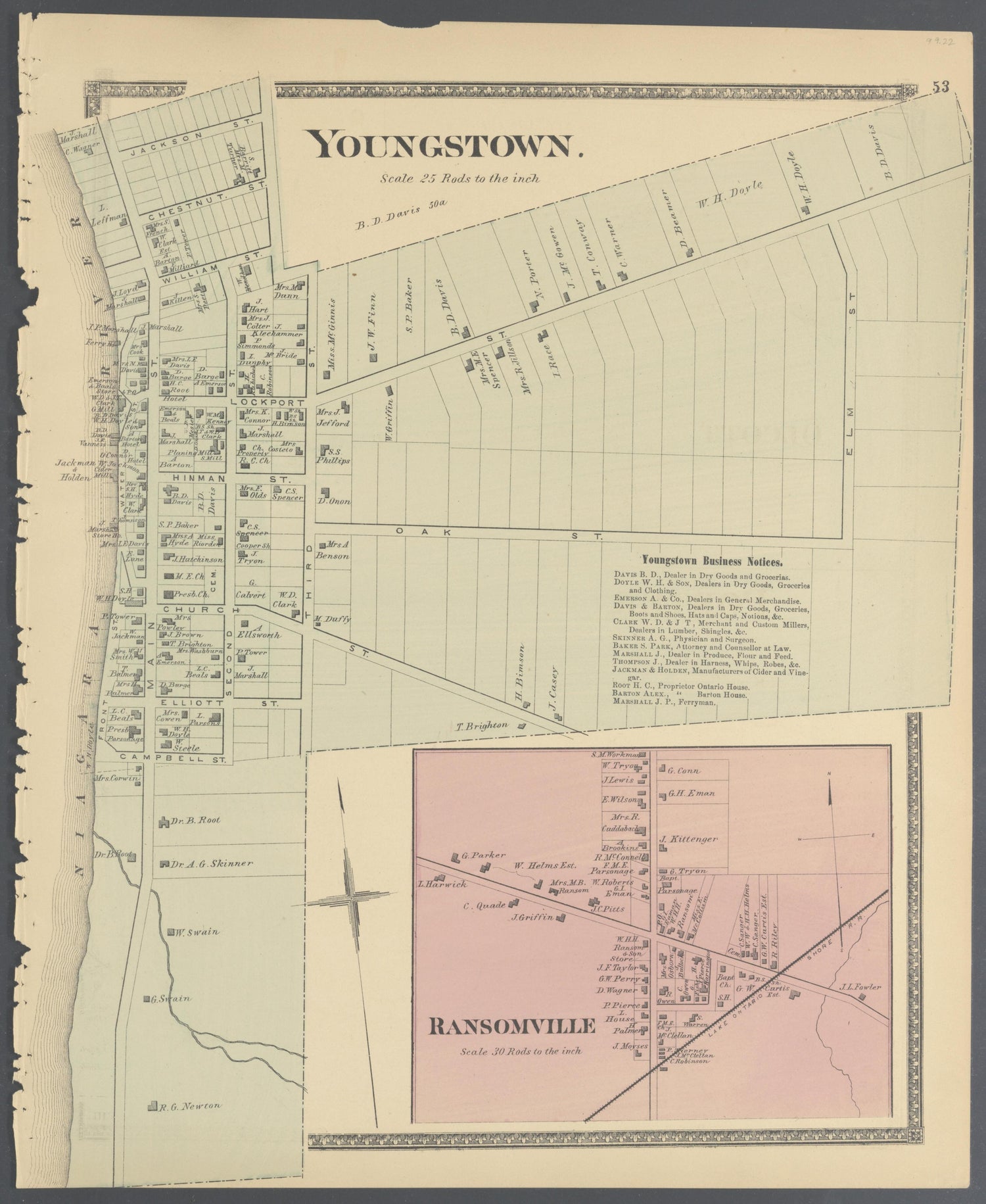 Image 24 of Atlas of Niagara and Orleans Counties, New York from Atlas of Niagara and Orleans Counties, New York : from Actual Surveys and Official Records 1875 by Relic Map Company