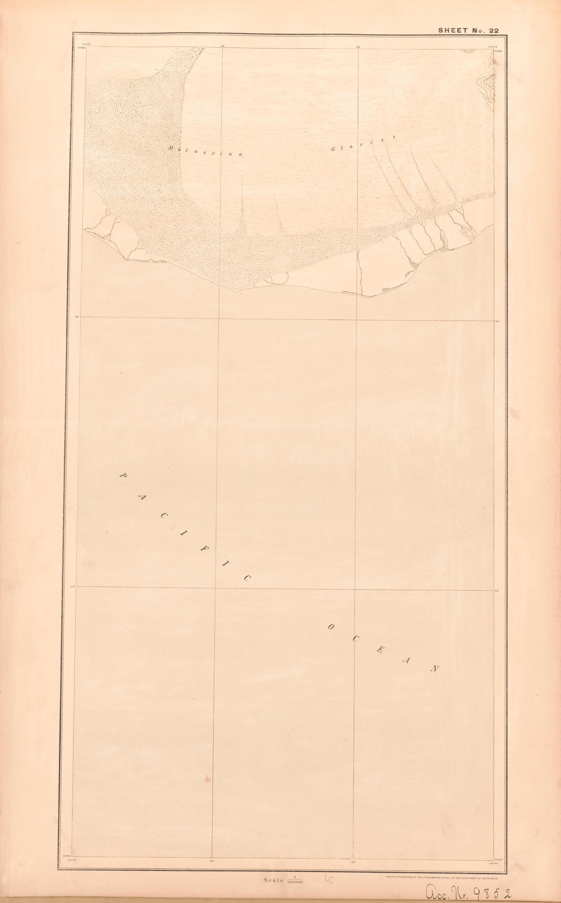 Sheet 22 from Alaskan Boundary Atlas 1895 : Maps of British Commission : to Accompany Joint Report Dated Dec. 31st, 1895 by Relic Map Company