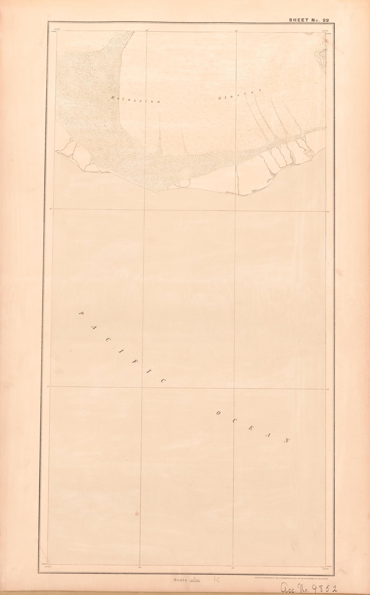 Sheet 22 from Alaskan Boundary Atlas 1895 : Maps of British Commission : to Accompany Joint Report Dated Dec. 31st, 1895 by Relic Map Company