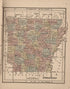 Arkansas from the Campaign Atlas, for 1861 : United States by Relic Map Company