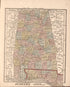 Alabama from the Campaign Atlas, for 1861 : United States by Relic Map Company