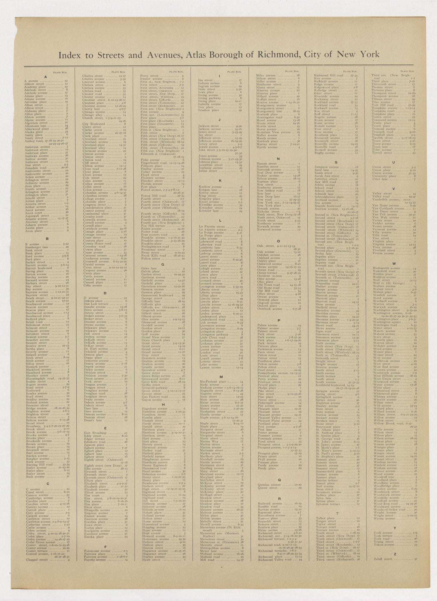 Image 4 of Atlas of the Borough of Richmond, City of New York ... from Atlas of the Borough of Richmond, City of New York 1907 by Relic Map Company