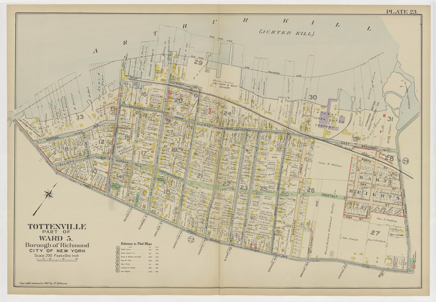 Image 28 of Atlas of the Borough of Richmond, City of New York ... from Atlas of the Borough of Richmond, City of New York 1907 by Relic Map Company