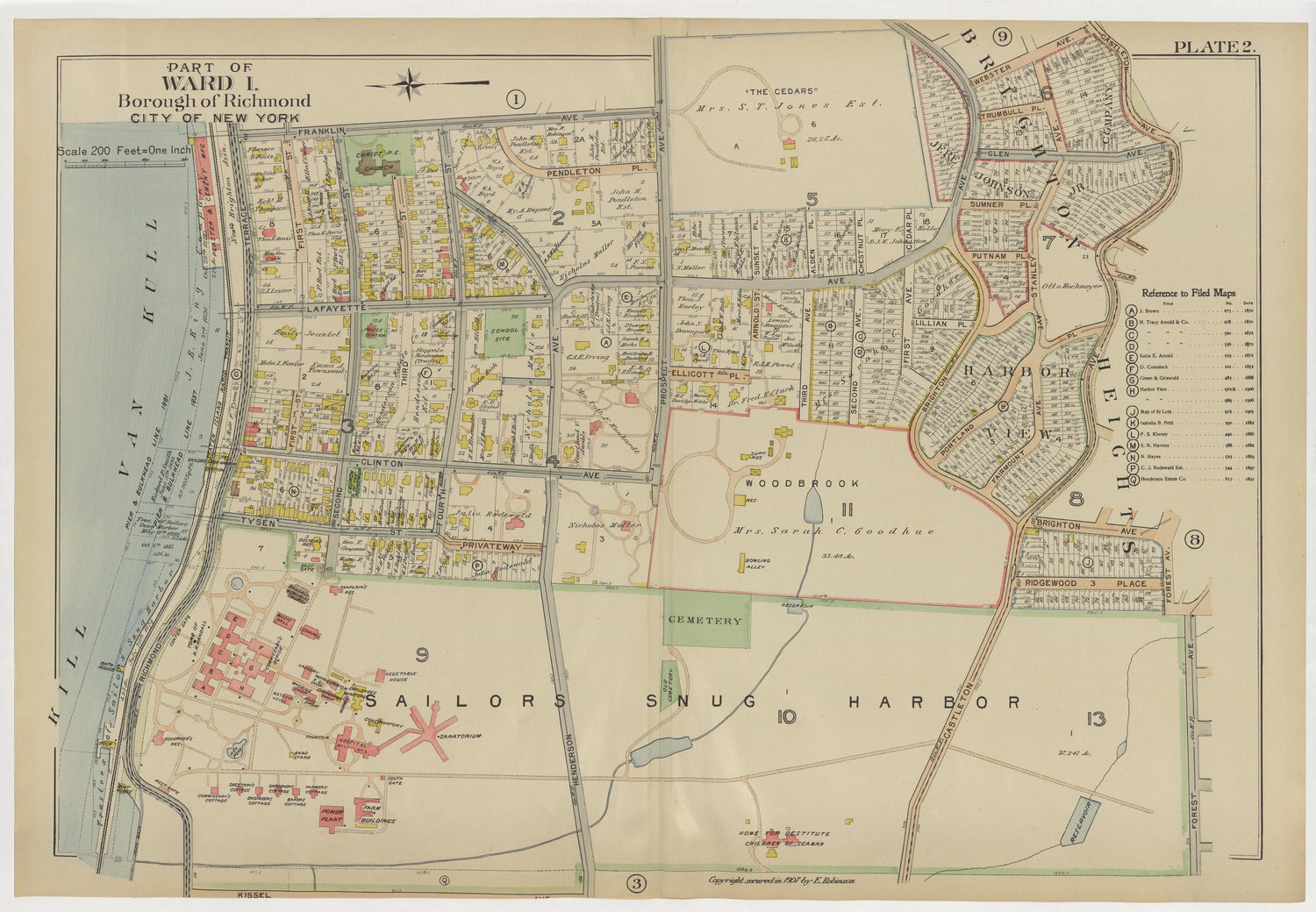 Image 7 of Atlas of the Borough of Richmond, City of New York ... from Atlas of the Borough of Richmond, City of New York 1907 by Relic Map Company