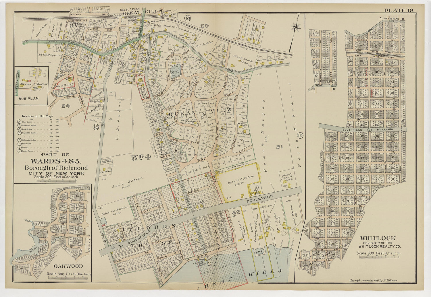 Image 24 of Atlas of the Borough of Richmond, City of New York ... from Atlas of the Borough of Richmond, City of New York 1907 by Relic Map Company