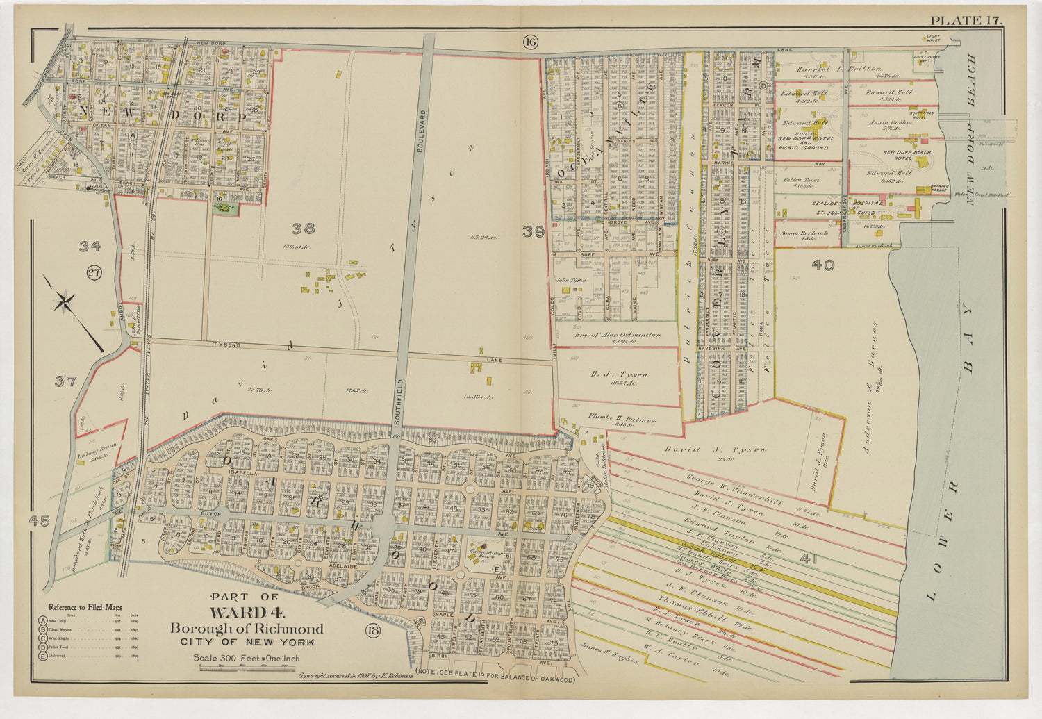 Image 22 of Atlas of the Borough of Richmond, City of New York ... from Atlas of the Borough of Richmond, City of New York 1907 by Relic Map Company
