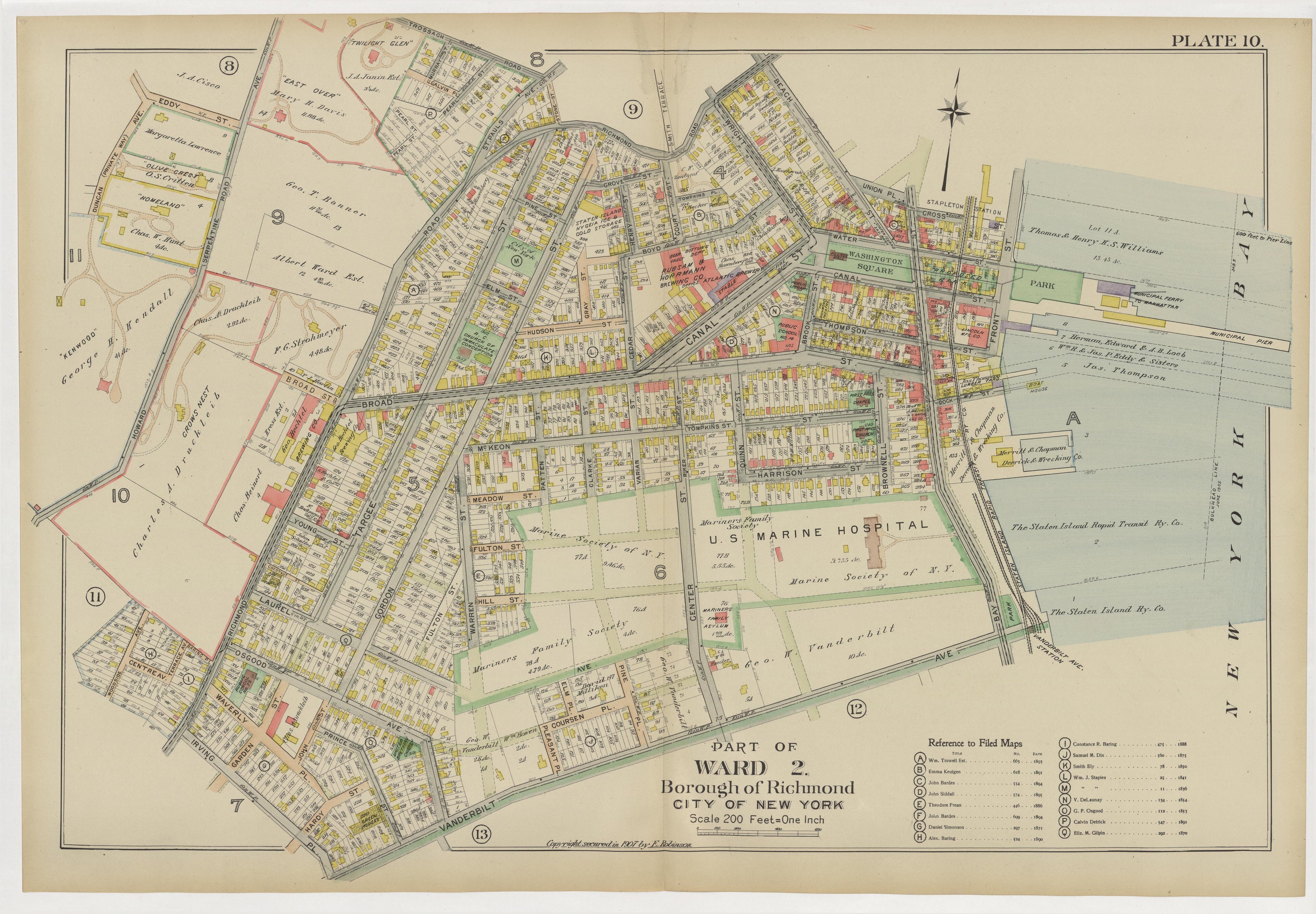 Image 15 of Atlas of the Borough of Richmond, City of New York ... from Atlas of the Borough of Richmond, City of New York 1907 by Relic Map Company