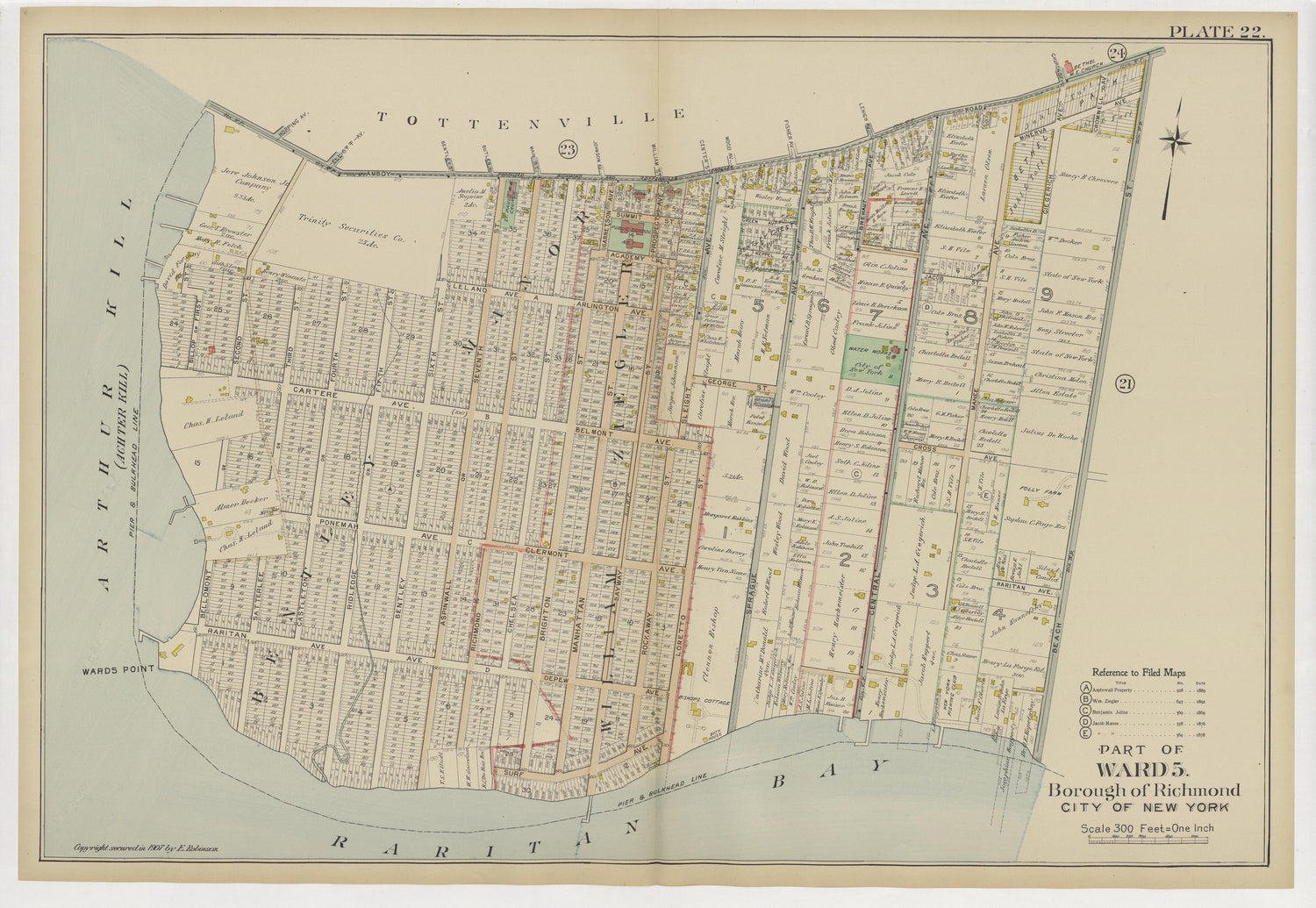 Image 27 of Atlas of the Borough of Richmond, City of New York ... from Atlas of the Borough of Richmond, City of New York 1907 by Relic Map Company