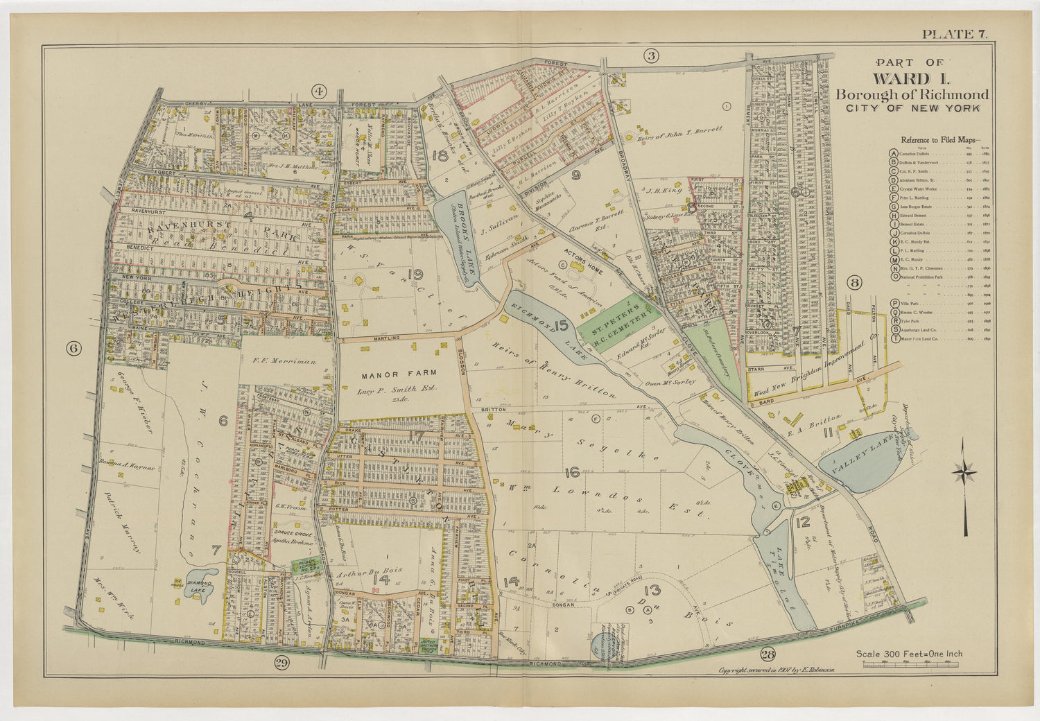 Image 12 of Atlas of the Borough of Richmond, City of New York ... from Atlas of the Borough of Richmond, City of New York 1907 by Relic Map Company