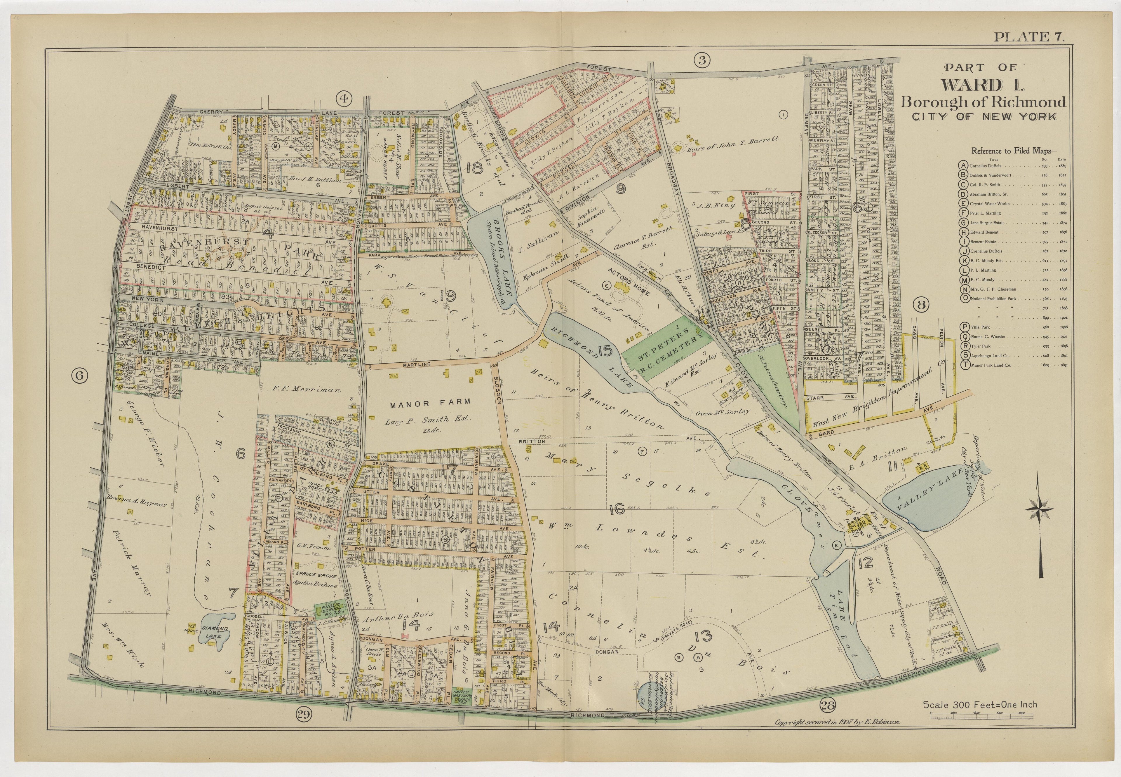 Image 12 of Atlas of the Borough of Richmond, City of New York ... from Atlas of the Borough of Richmond, City of New York 1907 by Relic Map Company
