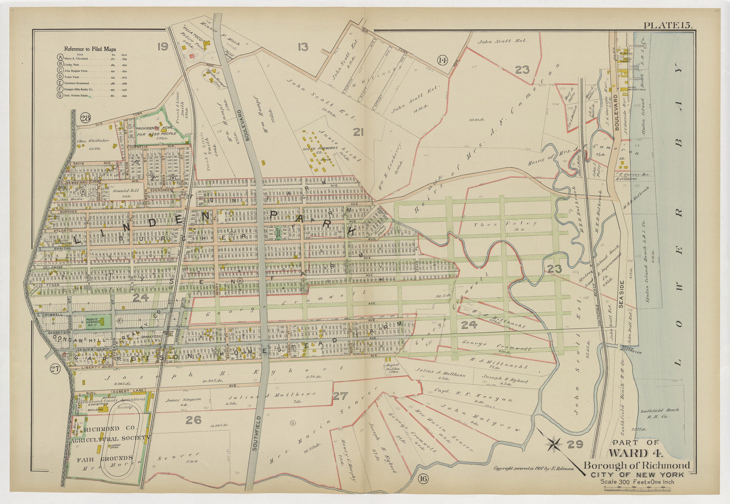 Image 20 of Atlas of the Borough of Richmond, City of New York ... from Atlas of the Borough of Richmond, City of New York 1907 by Relic Map Company