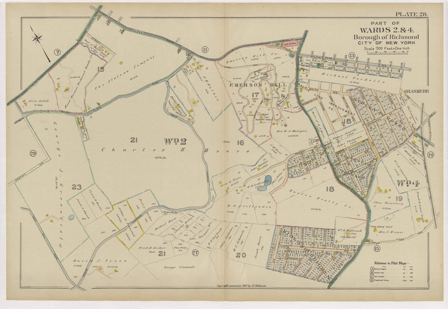 Image 33 of Atlas of the Borough of Richmond, City of New York ... from Atlas of the Borough of Richmond, City of New York 1907 by Relic Map Company