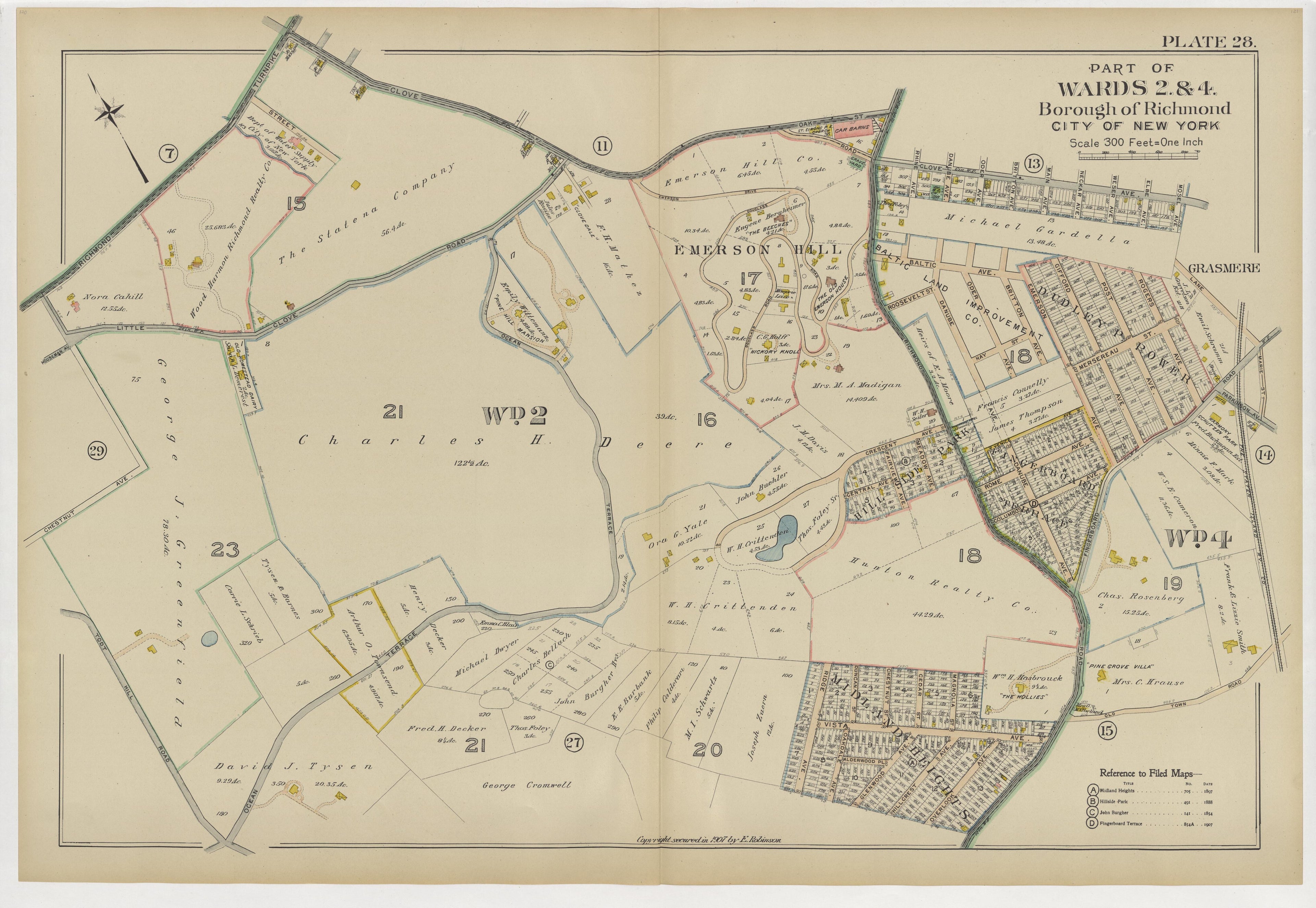 Image 33 of Atlas of the Borough of Richmond, City of New York ... from Atlas of the Borough of Richmond, City of New York 1907 by Relic Map Company