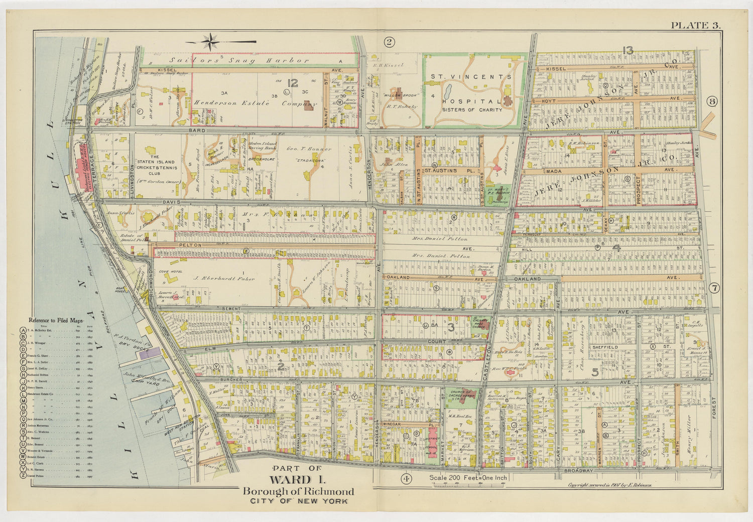 Image 8 of Atlas of the Borough of Richmond, City of New York ... from Atlas of the Borough of Richmond, City of New York 1907 by Relic Map Company